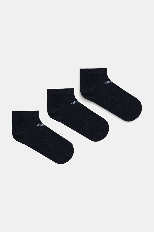 Ponožky Emporio Armani Underwear 3-pack krátké ponožky námořnická modř EM000550.AF12271