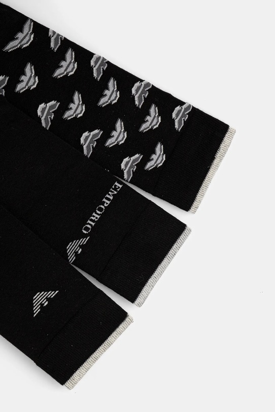 Ponožky Emporio Armani Underwear 3-pack EM000554.AF13202 černá SS25