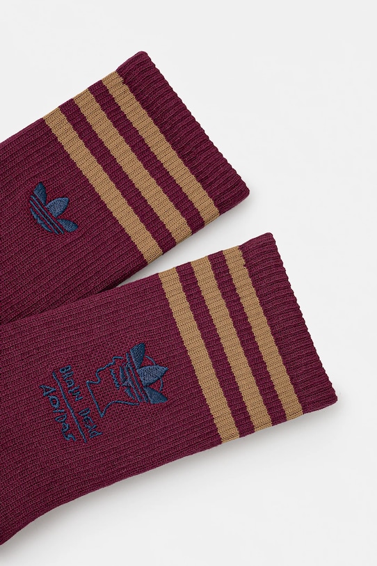 Ponožky adidas Originals x Brain Dead Sock JN2407 burgundské SS25