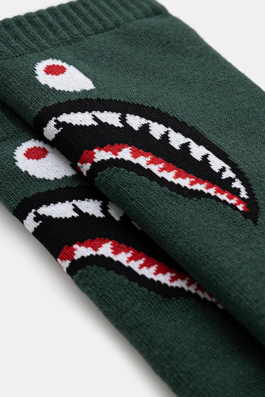 A Bathing Ape socks Shark 1K80184002 green SS25