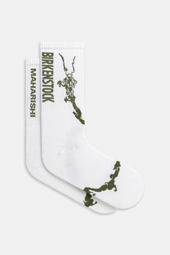 Birkenstock 1774 skarpetki x Maharishi Tabi Sports Planet friendly biały 1030733