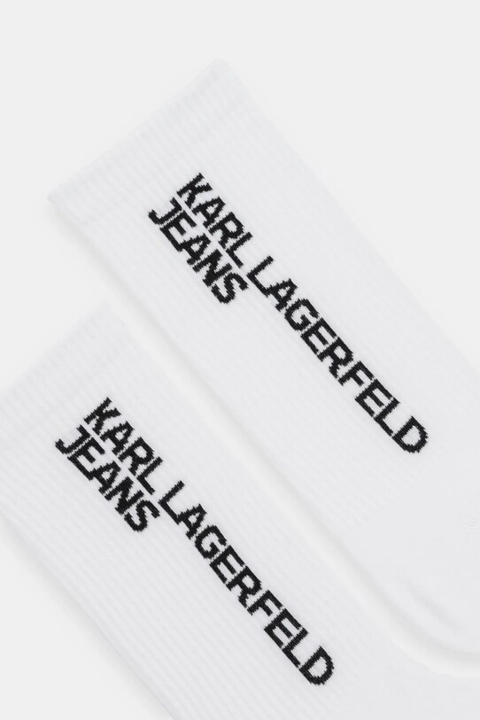 Karl Lagerfeld Jeans skarpetki 2-pack A1W47053 biały SS25