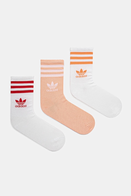 Шкарпетки adidas Originals 3-Stripes 3-pack довгі шкарпетки білий JI9472