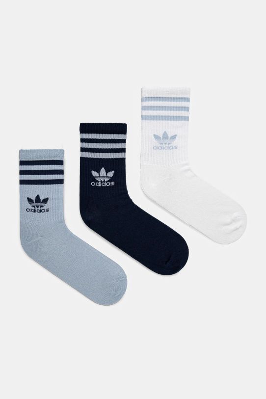 Čarape adidas Originals 3-pack visoke čarape plava JI9474