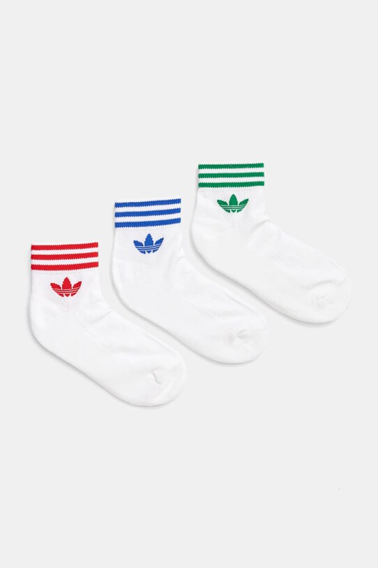 adidas Originals calzini pacco da 3 calzini corti bianco JI9489