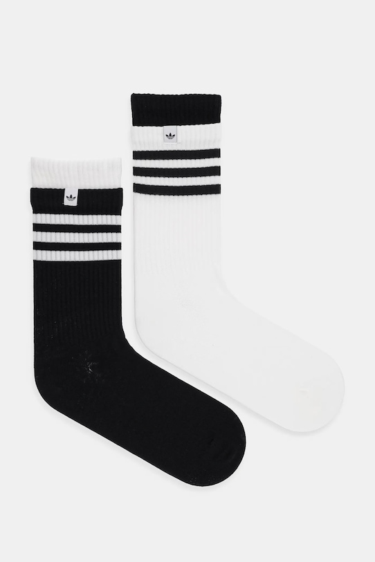 Κάλτσες adidas Originals 2-pack ψηλές κάλτσες μαύρο JC8874