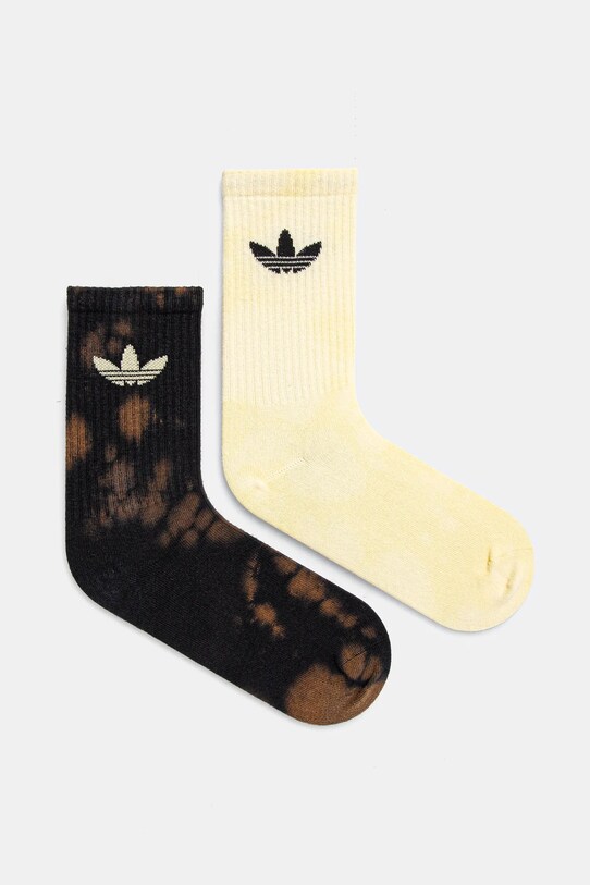 Κάλτσες adidas Originals 2-pack ψηλές κάλτσες καφέ JC8636