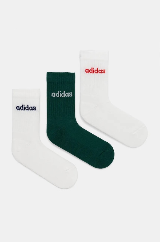 Носки adidas Essentials 3 шт длинные носки зелёный JG3697