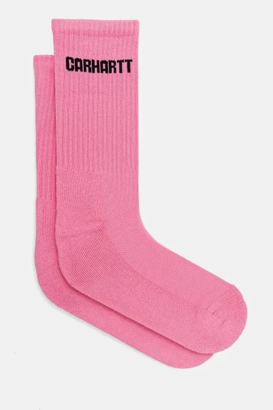 Шкарпетки Carhartt WIP Industry Socks довгі шкарпетки рожевий I034371.2PHXX