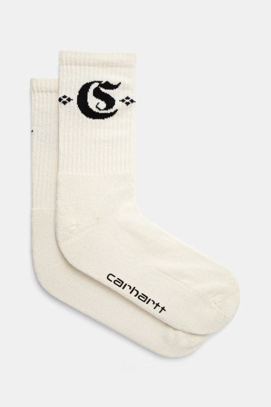 Carhartt WIP skarpetki Greatest Hits Socks skarpetki długie biały I034372.0D3XX