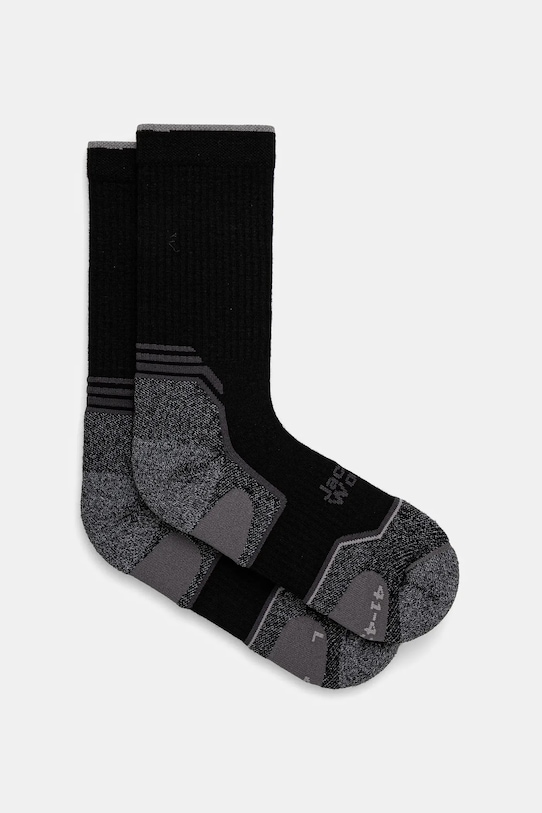 Κάλτσες Jack Wolfskin Hike Merino μαύρο A63862