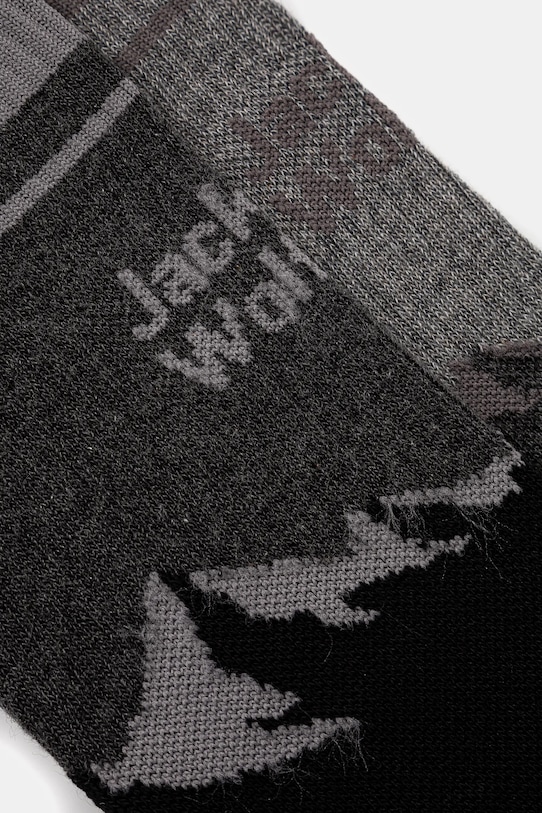 Jack Wolfskin ciorapi de bumbac Mount Multi 2-pack A63870 gri SS25