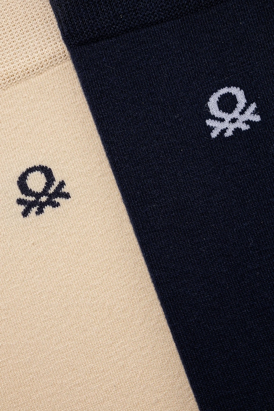 Nogavice United Colors of Benetton 2-pack 6AO427031 mornarsko modra AW25