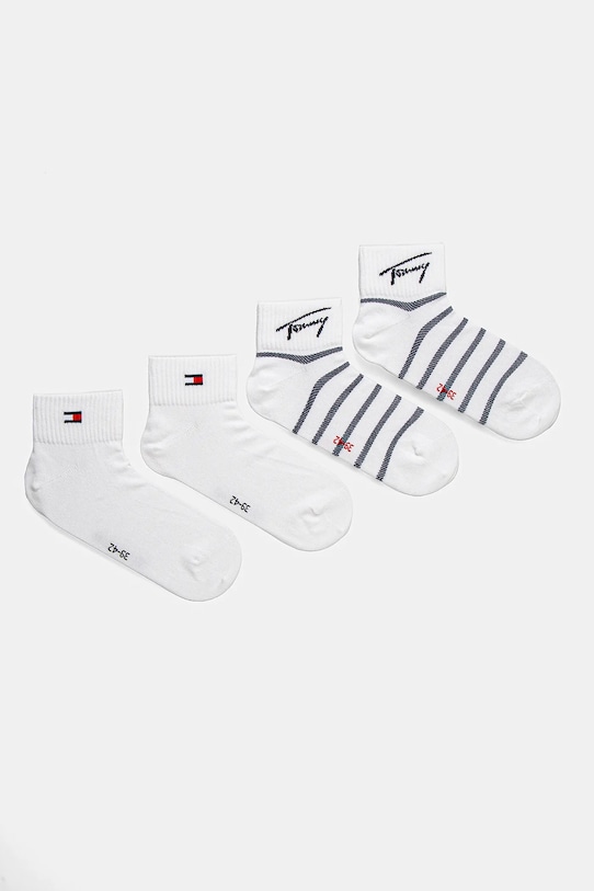 Шкарпетки Tommy Jeans 4-pack смужка білий 701235904