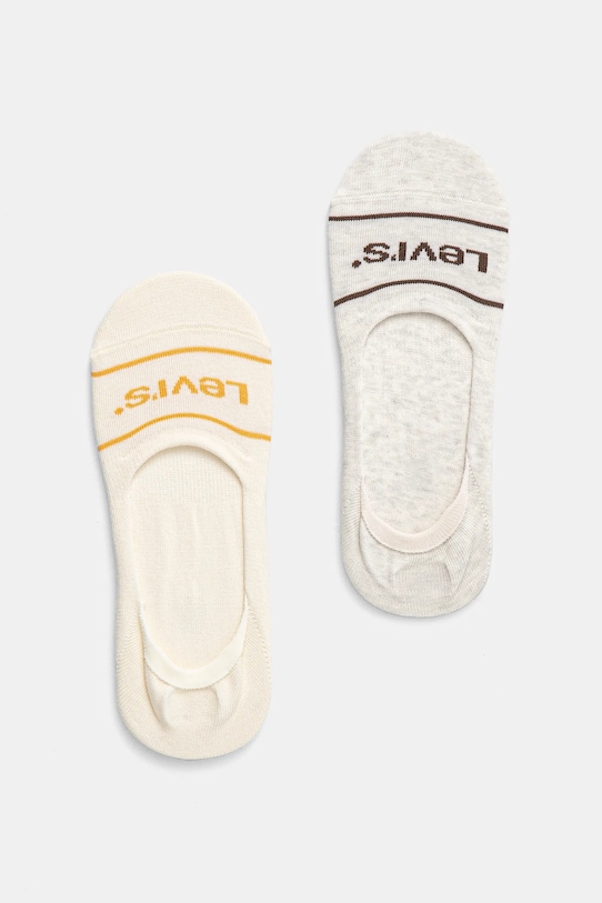 Čarape Levi's 2-pack Planet friendly bež 37157.1191