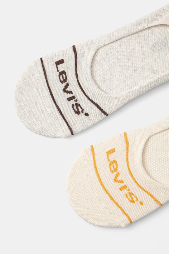 Čarape Levi's 2-pack 37157.1191 bež SS25