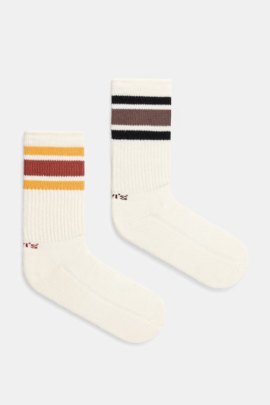 Ponožky Levi's 2-pak dlhé ponožky béžová 37157.1217