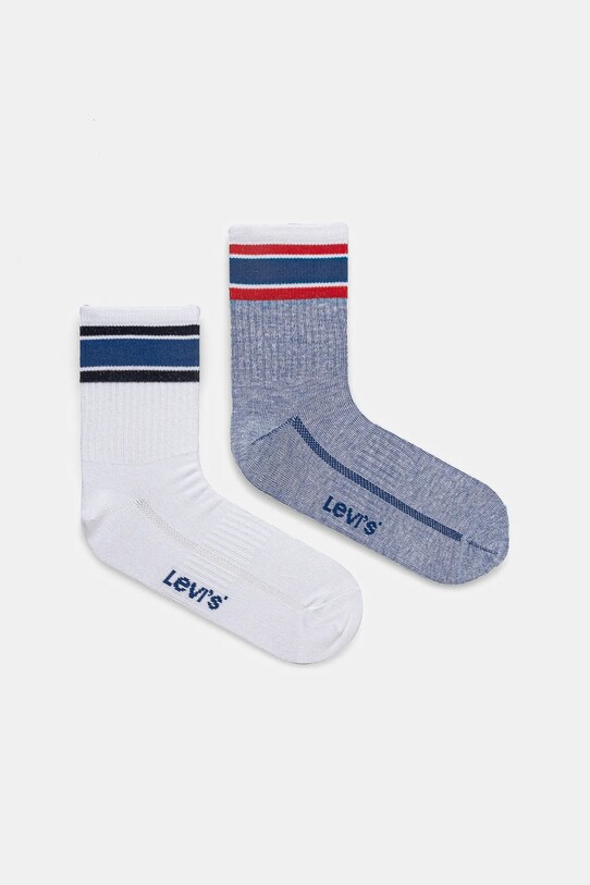 Шкарпетки Levi's 2-pack смужка блакитний 37157.1222