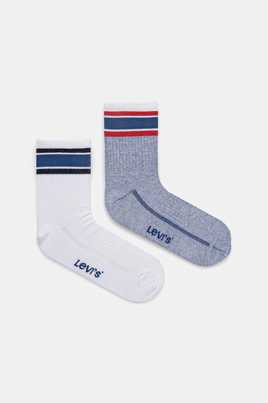 Шкарпетки Levi's 2-pack смужка блакитний 37157.1222