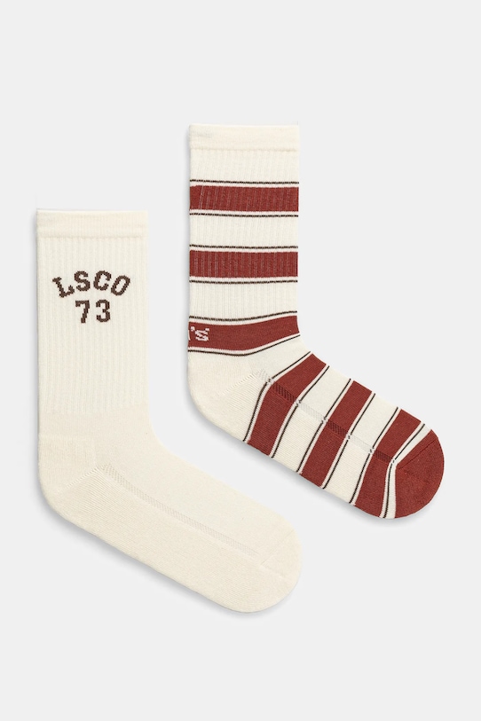 Носки Levi's 2 шт длинные носки бежевый 37157.1225