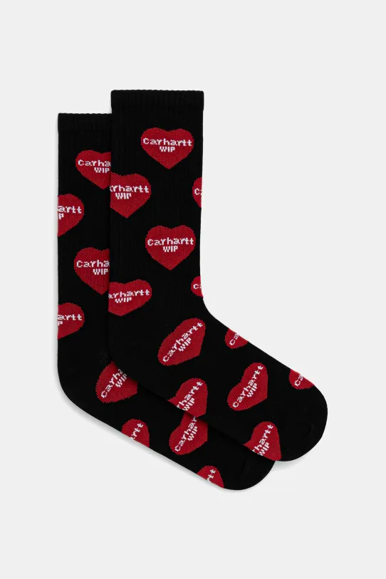 Carhartt WIP skarpetki Heart Logo Socks skarpetki długie czarny I034483.2WGXX