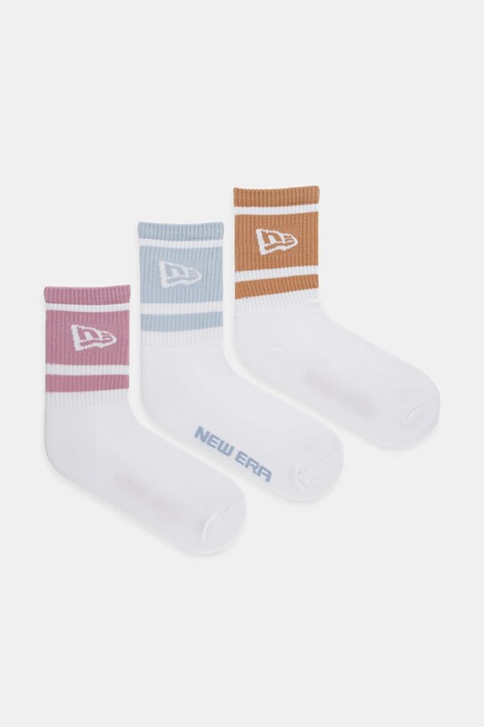 New Era skarpetki 3-pack skarpetki długie biały 60595132