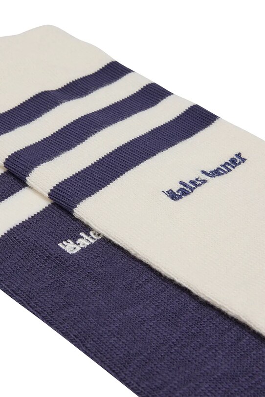 Îmbrăcăminte adidas Originals șosete x Wales Bonner 3S Sock 2-pack JV8684 bleumarin