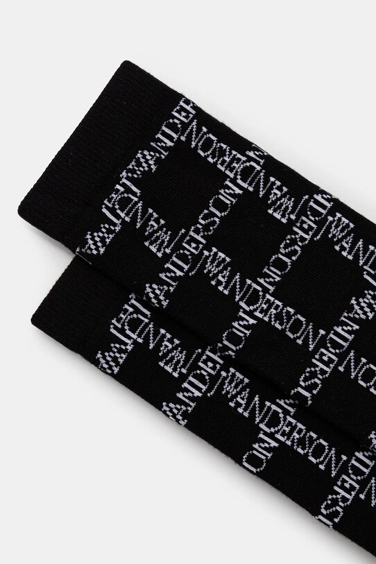 JW Anderson skarpetki Logo Grid Long KW1034.YN0273.901 czarny SS25