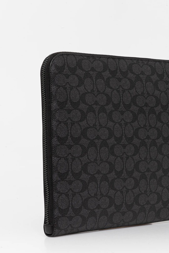 Coach pokrowiec na laptopa skórzany CAN37 szary SS25