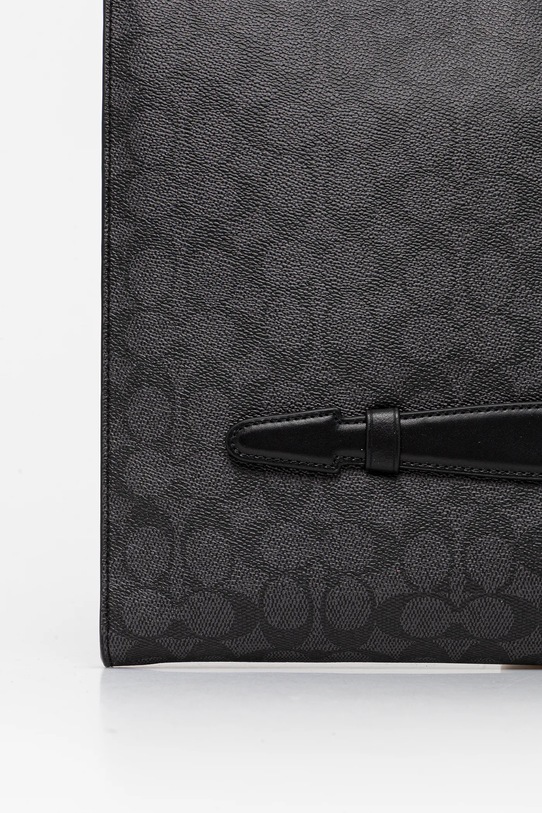 Akcesoria Coach pokrowiec na laptopa skórzany CAN37 szary