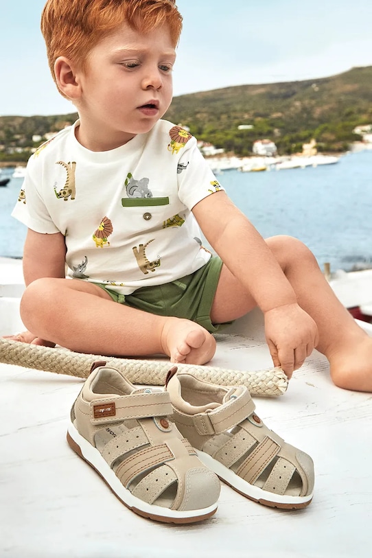 Сандалі для немовлят Mayoral сірий 41678.85B.Baby.PPYA