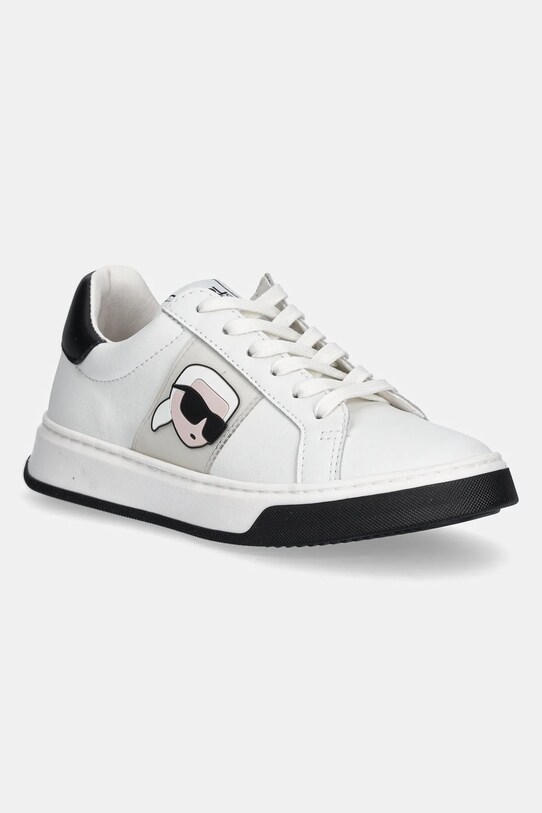 Karl Lagerfeld sneakersy skórzane dziecięce niska biały Z30380.30.35