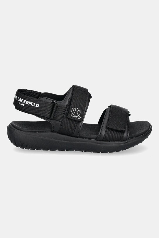 Karl Lagerfeld sandale din piele pentru copii Z30382.28.35 negru SS25