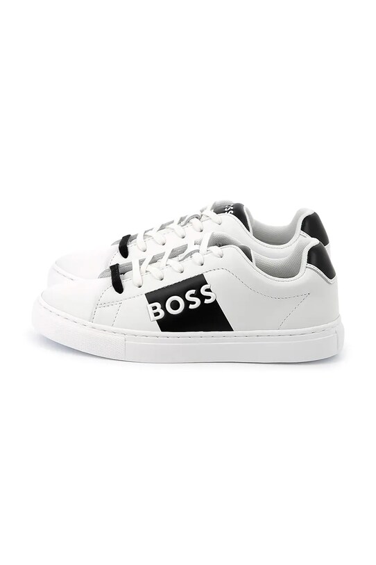 Detské kožené tenisky BOSS J51650.27.35 biela SS25