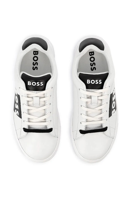 BOSS sneakersy skórzane dziecięce biały J51650.27.35