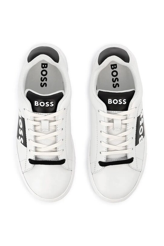 BOSS sneakersy skórzane dziecięce biały J51650.36.41