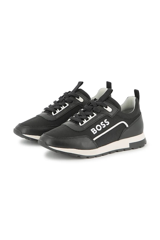 BOSS sneakersy dziecięce syntetyczny czarny J51653.36.41
