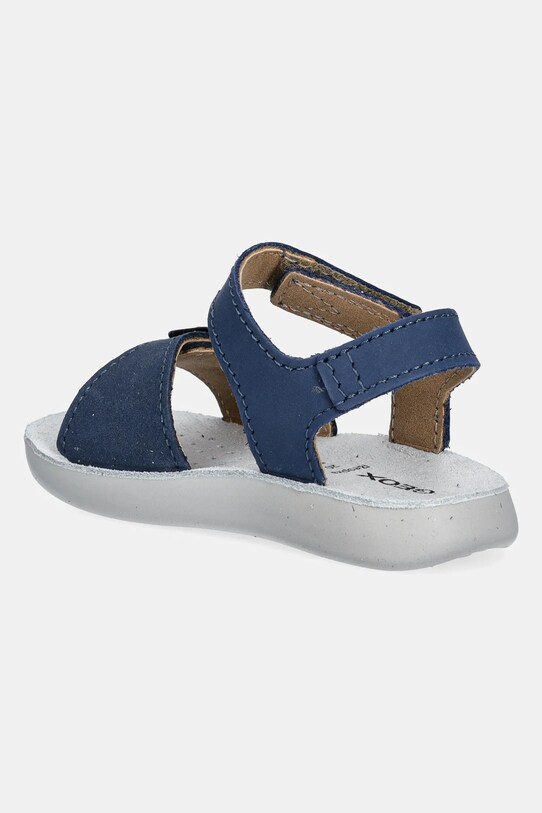 Chłopiec Geox sandały skórzane dziecięce LIGHTFLOPPY B555SA.00032 granatowy