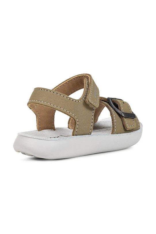 Chłopiec Geox sandały skórzane dziecięce LIGHTFLOPPY B555SA.00032 zielony