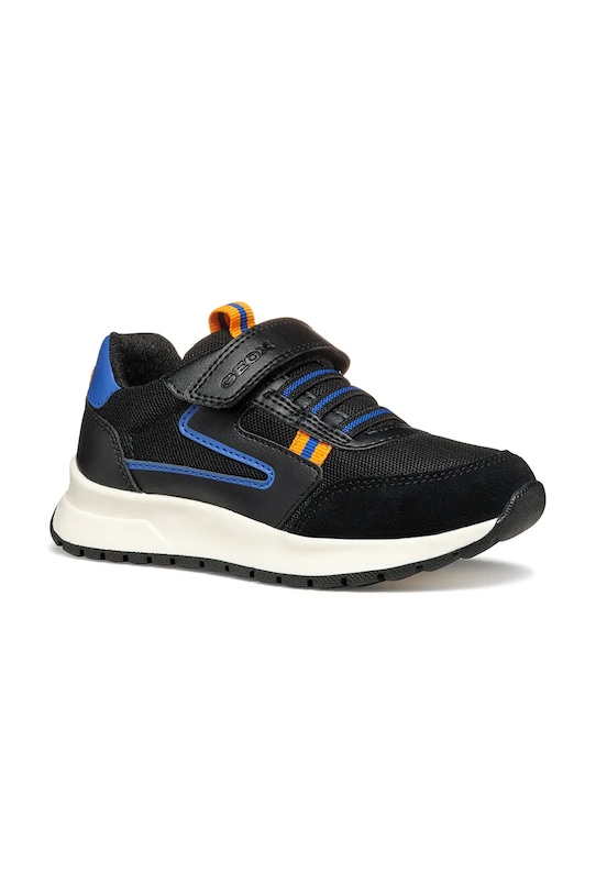 Geox sneakers pentru copii BRIEZEE piele întoarsă negru J36GMA.01454.24.27