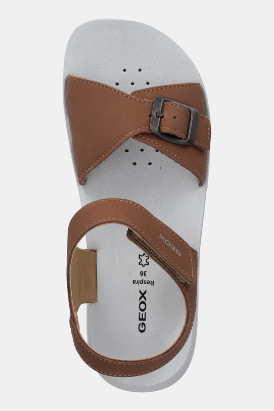 Detské nubukové sandále Geox LIGHTFLOPPY hnedá J45GQD.00032.36.39