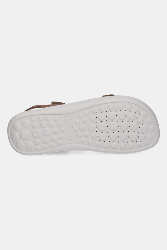 Detské nubukové sandále Geox LIGHTFLOPPY J45GQD.00032.36.39 hnedá