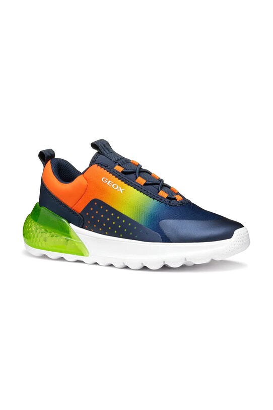 Dětské sneakers boty Geox ACTIVART ILLUMINUS textilní zelená J45LYA.02A9J.28.31