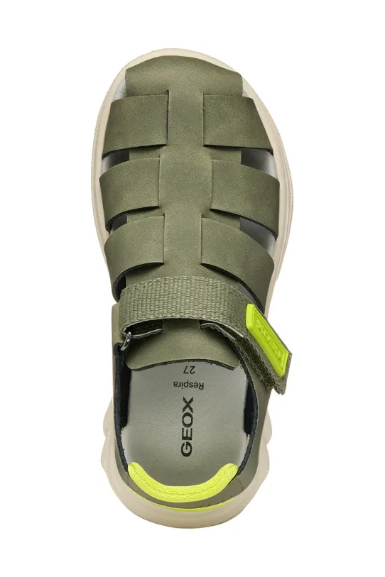 Geox sandale din piele pentru copii AIRADYUM J55F1D.0009B.24.27 verde