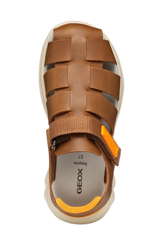 Dječje kožne sandale Geox AIRADYUM J55F1D.0009B.24.27 smeđa