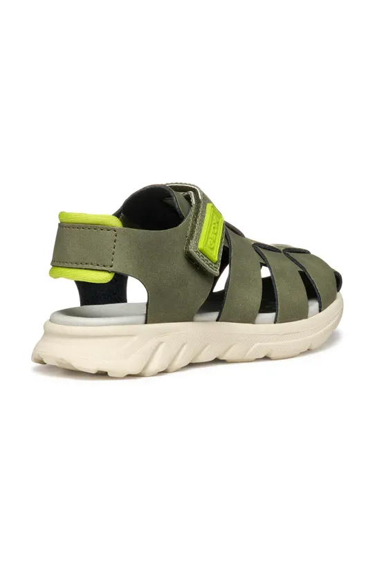 Băieți Geox sandale din piele pentru copii AIRADYUM J55F1D.0009B.36.39 verde