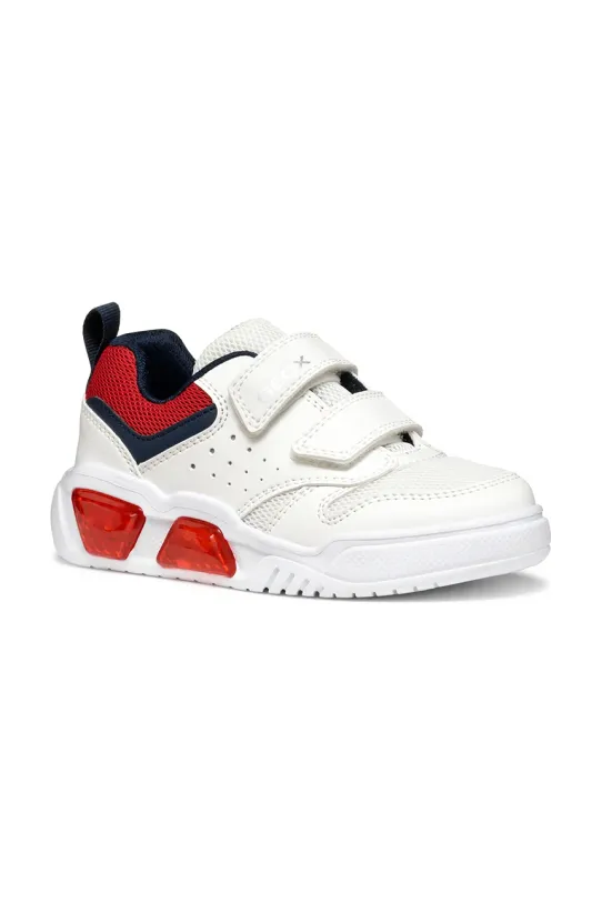 Geox scarpe da ginnastica per bambini ILLUMINUS tessile bianco J55GVA.014BU.24.27