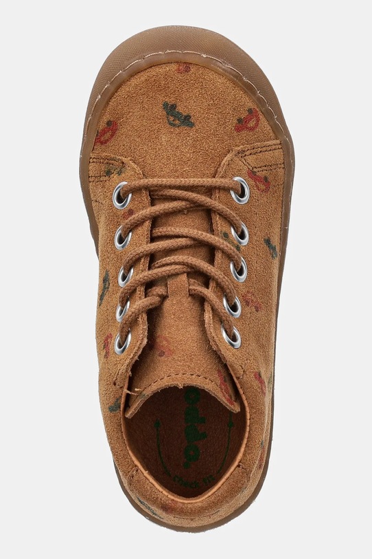 Froddo pantofi din piele intoarsa pentru copii OLLIE S LACES maro G2130327.B.21.24