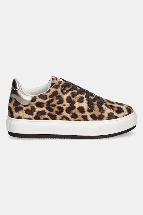 Kurt Geiger London sneakersy skórzane Laney 2339139289.BROWN beżowy SS25