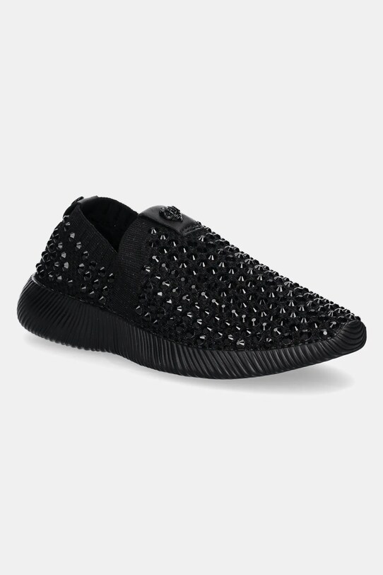 Kurt Geiger London sneakers Lorna Crystal textil negru 3940700609.BLACK